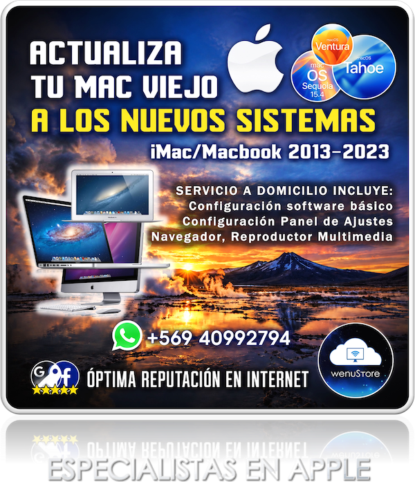 como actualizar mac antiguo tecnico apple antofagasta santiago