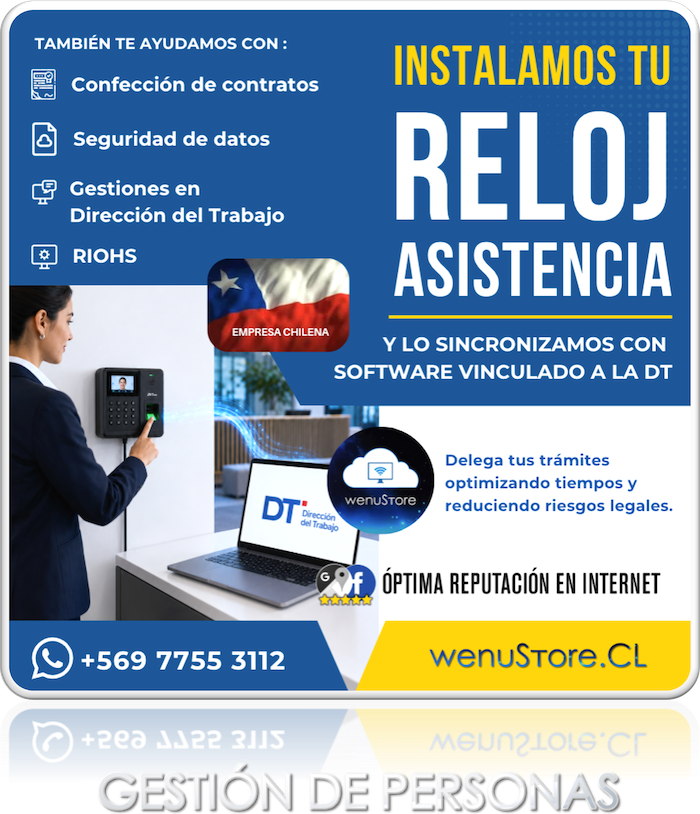 instalacion de reloj control de asistencia chile
