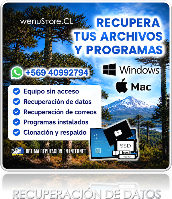 recuperacion de datos antofagasta santiago
